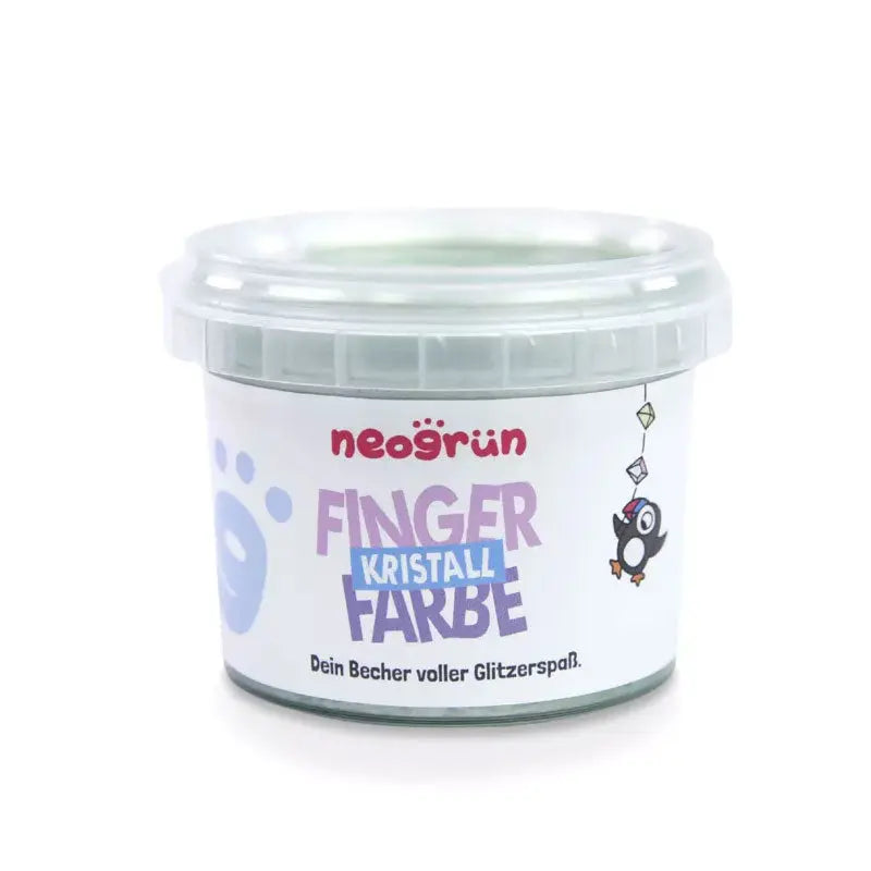 Peinture au doigt pailletée bio et vegan Neogrün – Jade 