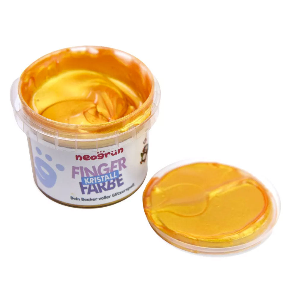 Peinture au doigt pailletée bio et vegan Neogrün – Or 