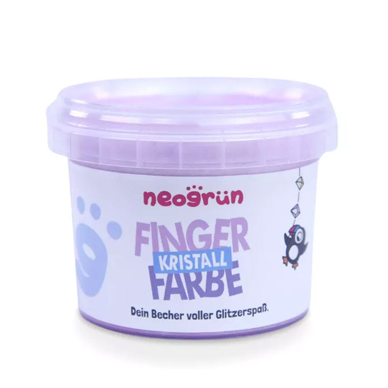 Peinture au doigt pailletée bio et vegan Neogrün – Quartz rose 