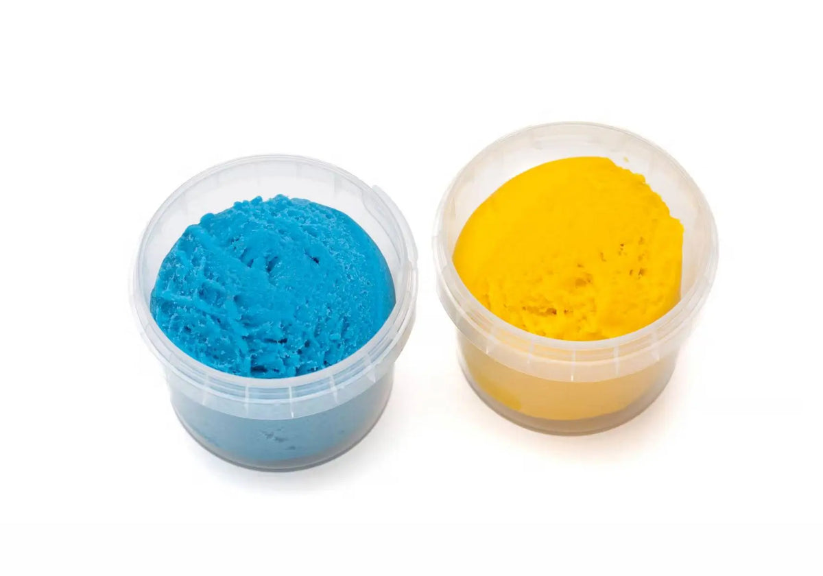 Coffret de 2 Pots de pâte à modeler Neogrün - Suri bleu/jaune Neogrün