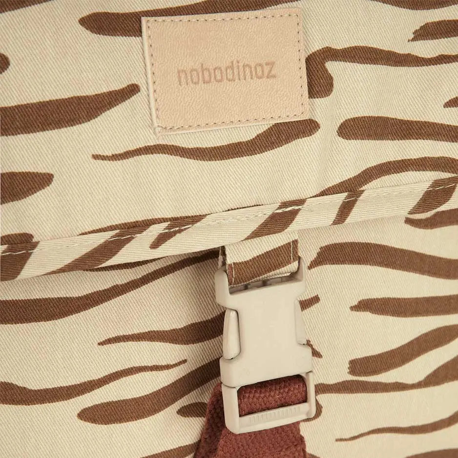 Sac à dos maternelle Nobodinoz - Brown Waves - Lilinappy