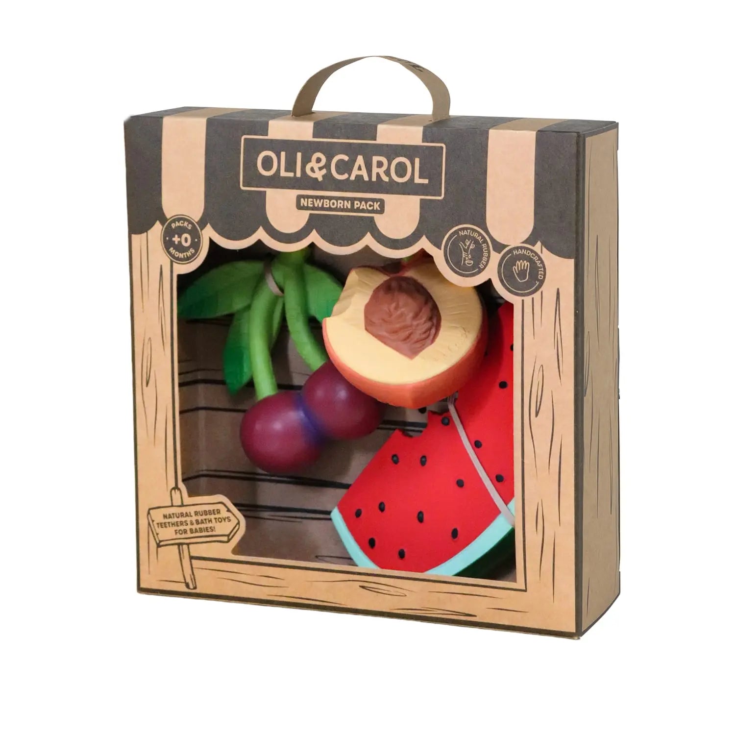 Coffret naissance Fruit Salad Oli&Carol – 3 jouets de dentition 