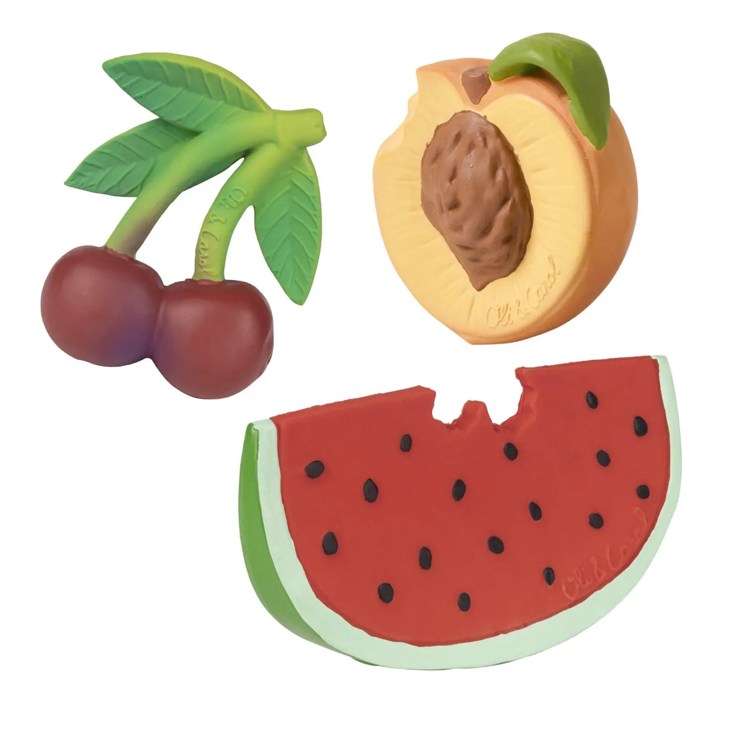 Coffret naissance Fruit Salad Oli&Carol – 3 jouets de dentition 