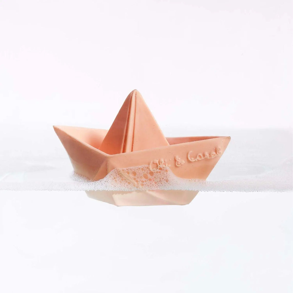 Jouet de bain & dentition Origami Boat Oli&Carol – Nude
