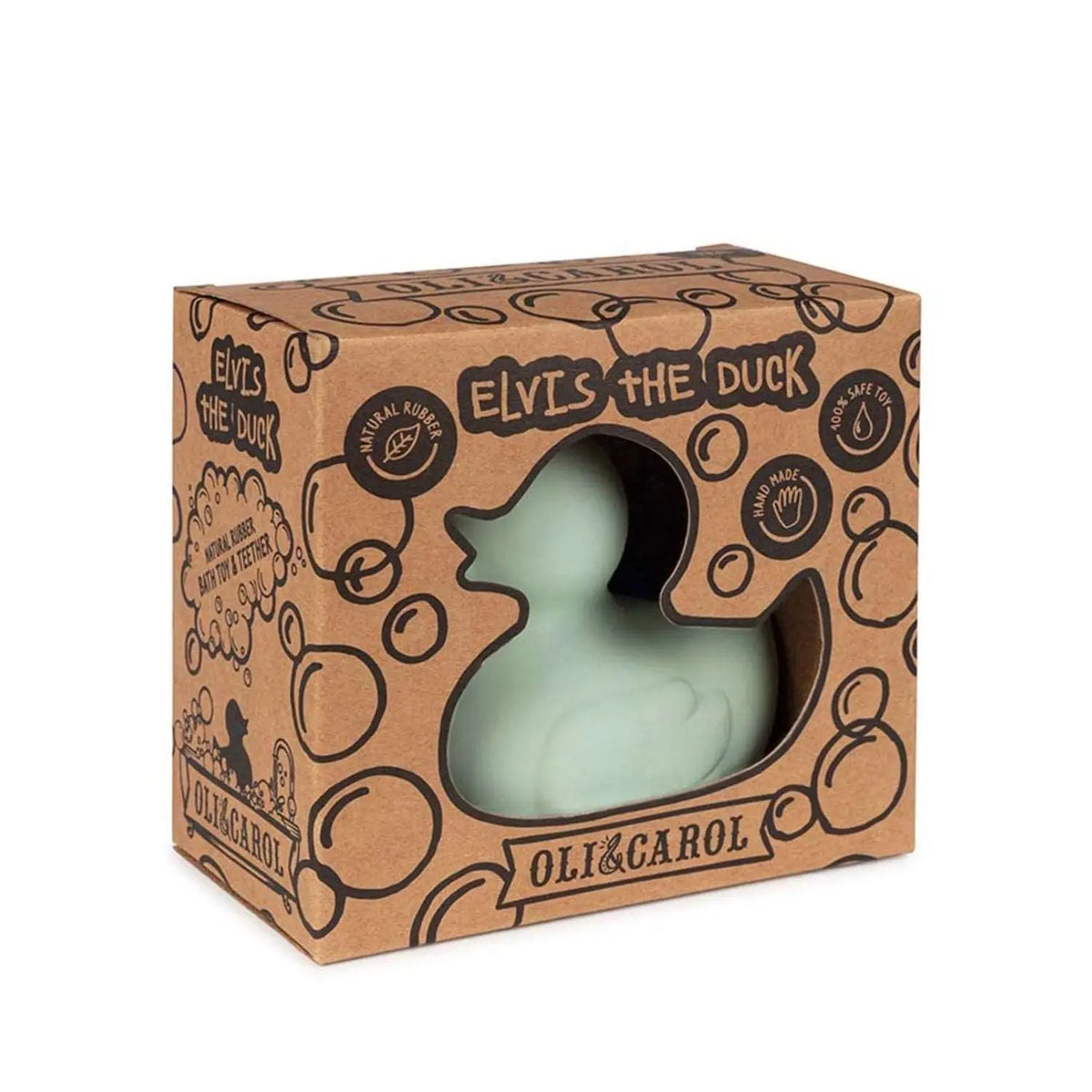 Jouet de bain & dentition Elvis le canard Oli&Carol – Menthe