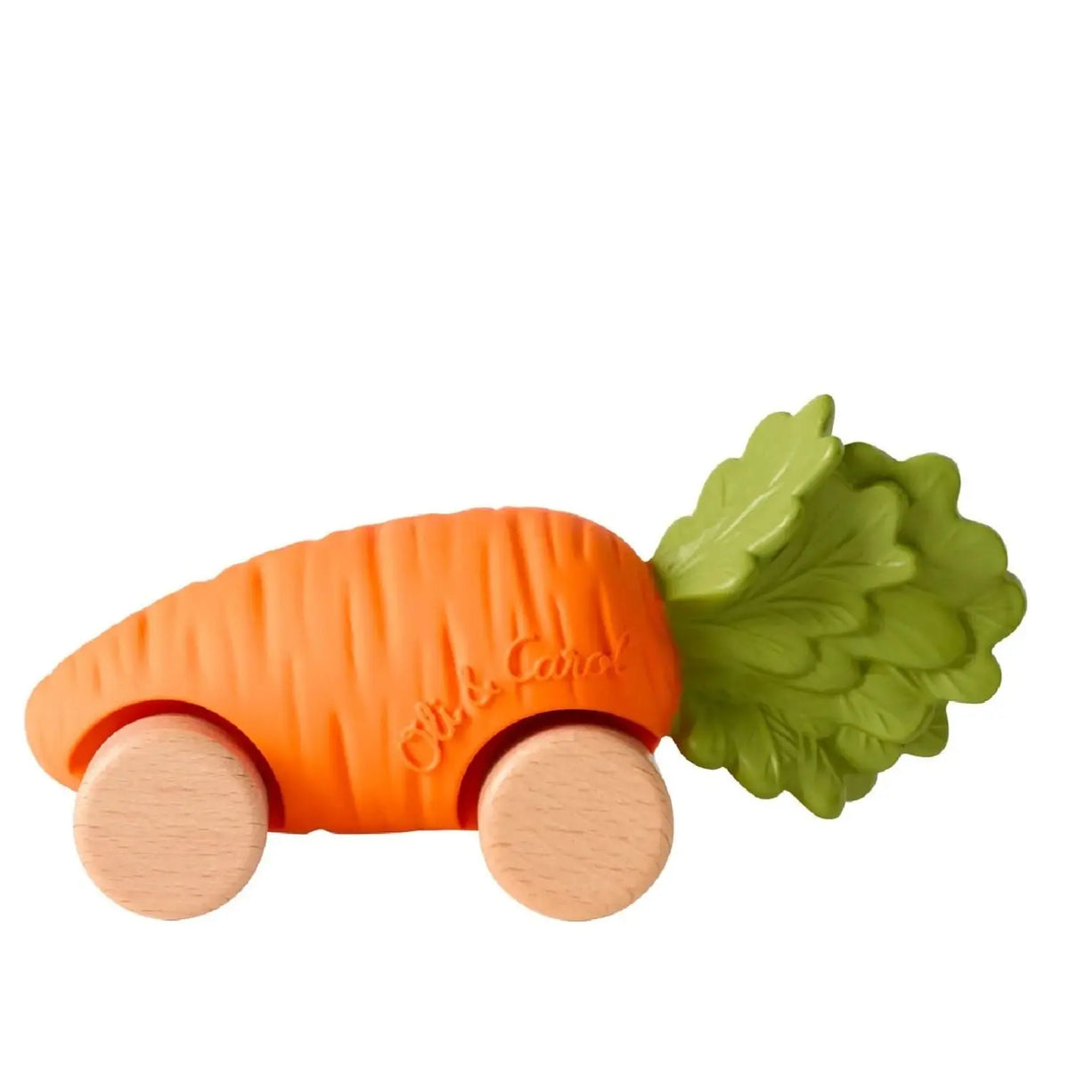 Voiture jouet Caoutchouc naturel & bois Oli&Carol – Cathy la Carotte