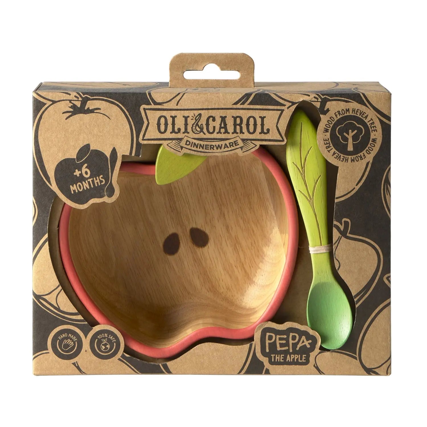 Set repas bébé en bois Oli & Carol - Pepa la Pomme 