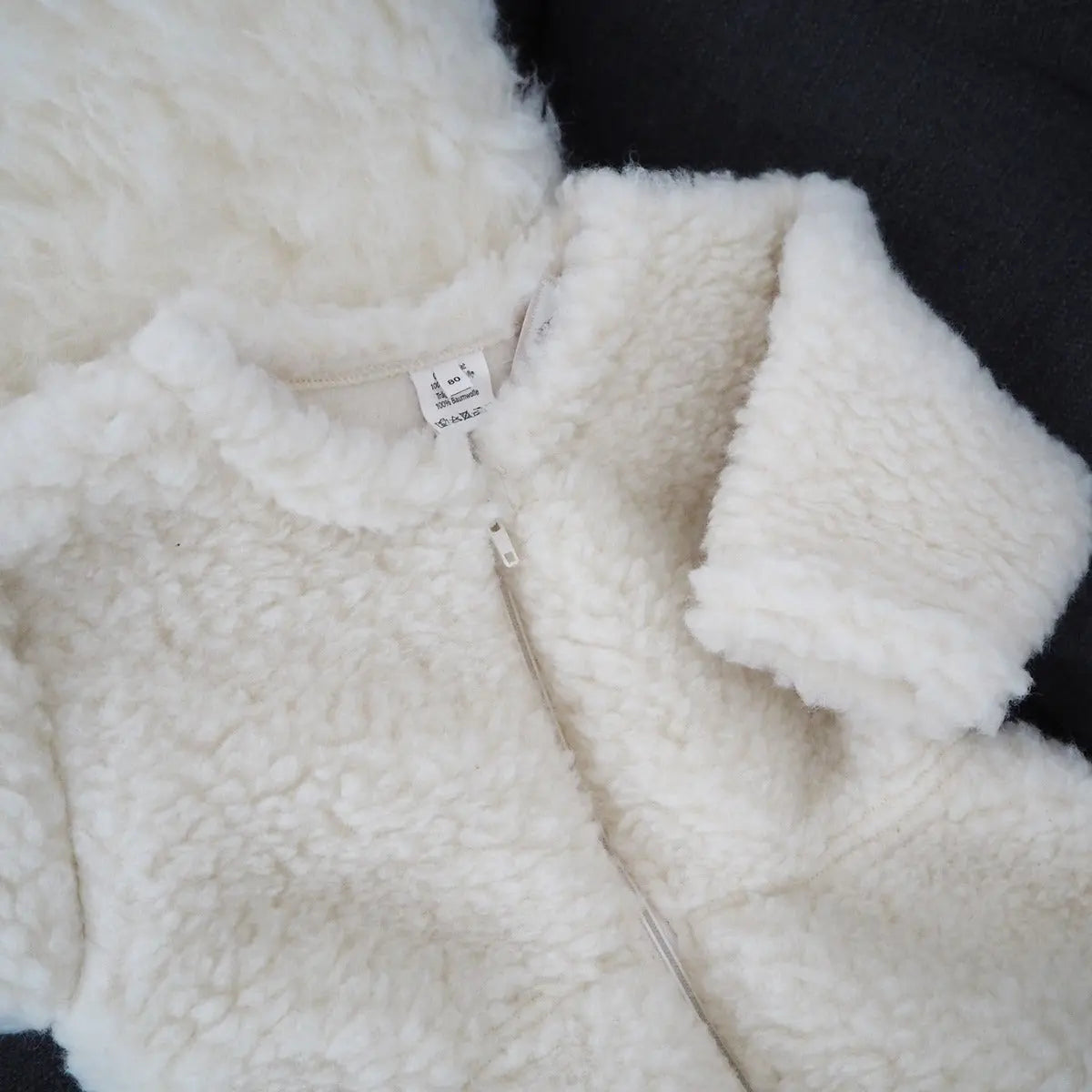 Turbulette à manches longues en pure laine Saling - Lilinappy