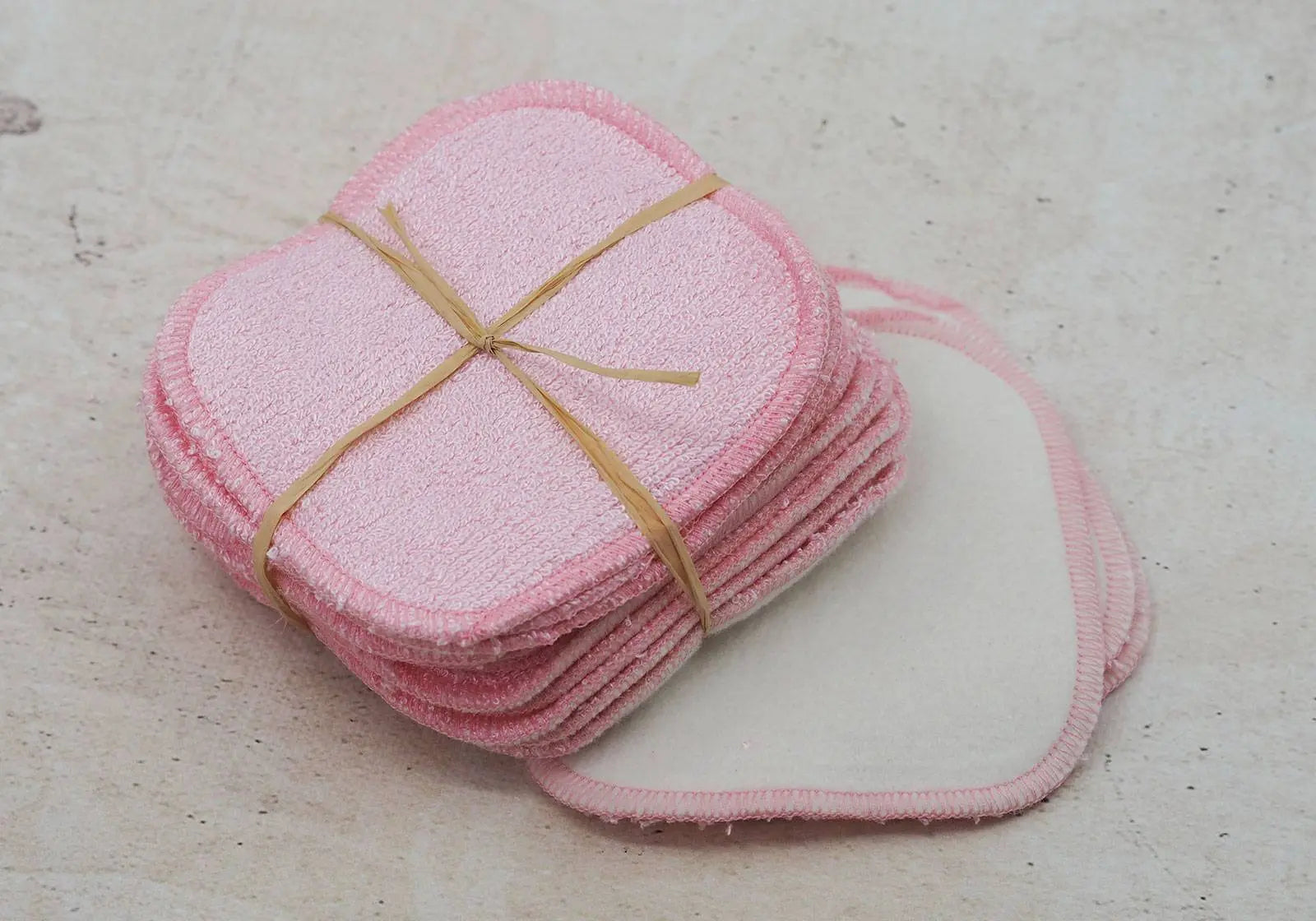 12 lingettes lavables bambou/coton bio Lili Nappy - Rose Lilinappy