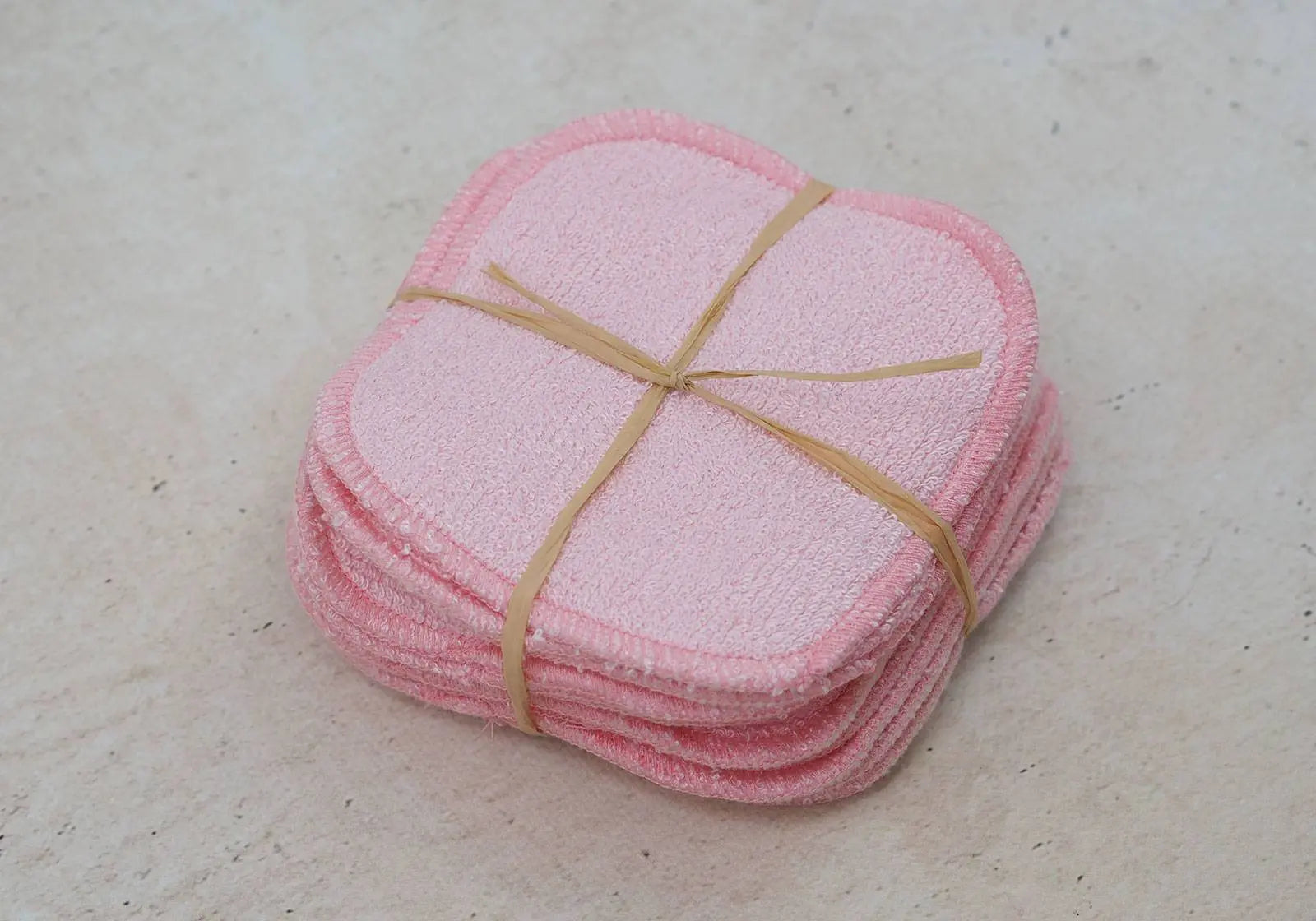 12 lingettes lavables bambou/coton bio Lili Nappy - Rose Lilinappy