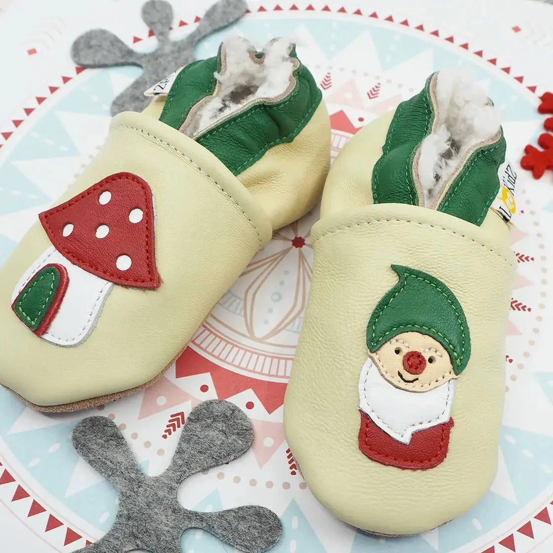 Chaussons en cuir fourrés Lookidz Lutin