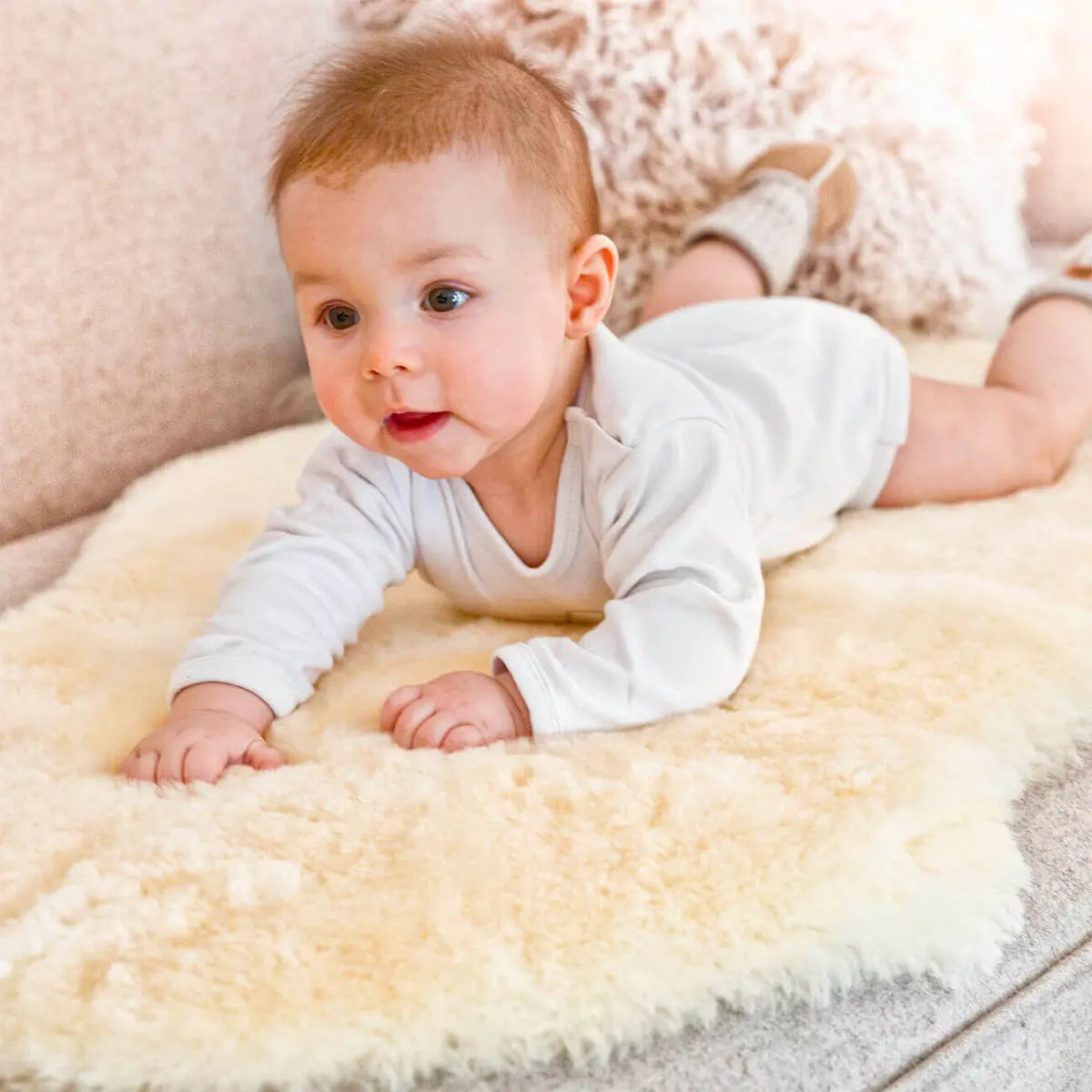 Peau d'agneau pour le lit Fellhof - +110cm - Lilinappy