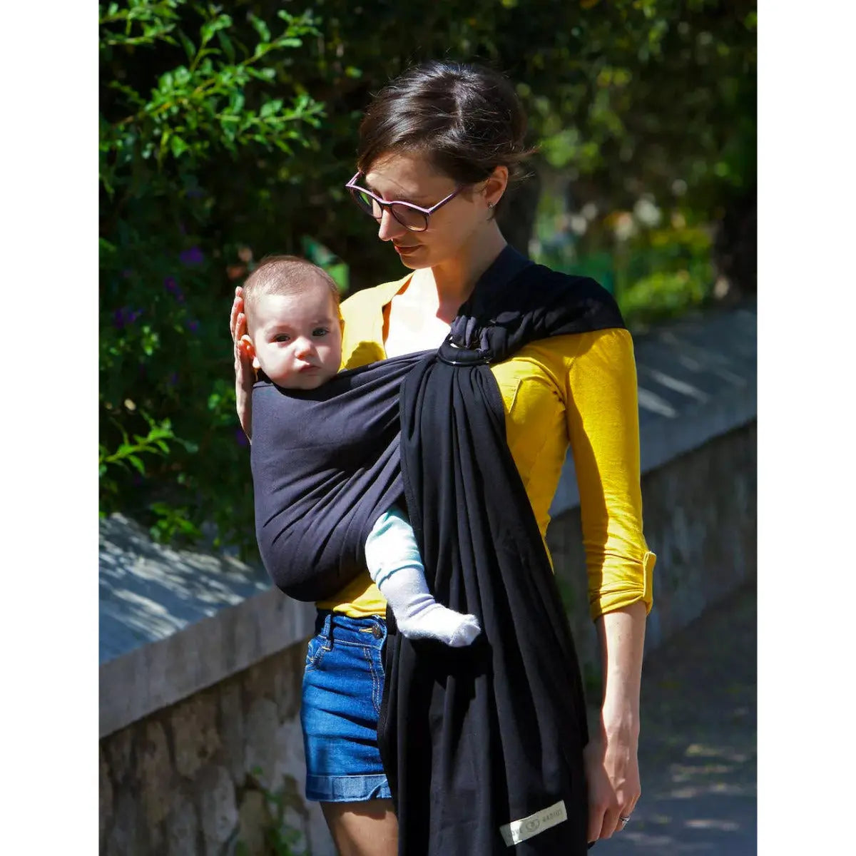 Sling Petite Echarpe Sans Noeud Love Radius - Anthracite/Noir - Lilinappy