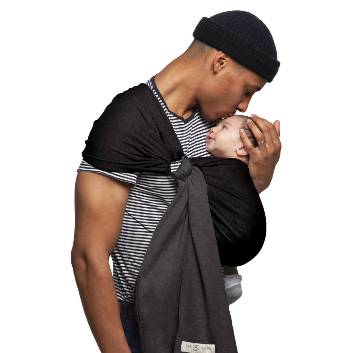 Sling Petite Echarpe Sans Noeud Love Radius - Anthracite/Noir - Lilinappy