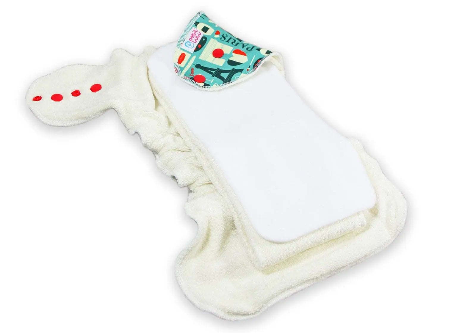 Couche lavable classique One size bambou/coton bio Petit Lulu - Pressions Petit Lulu