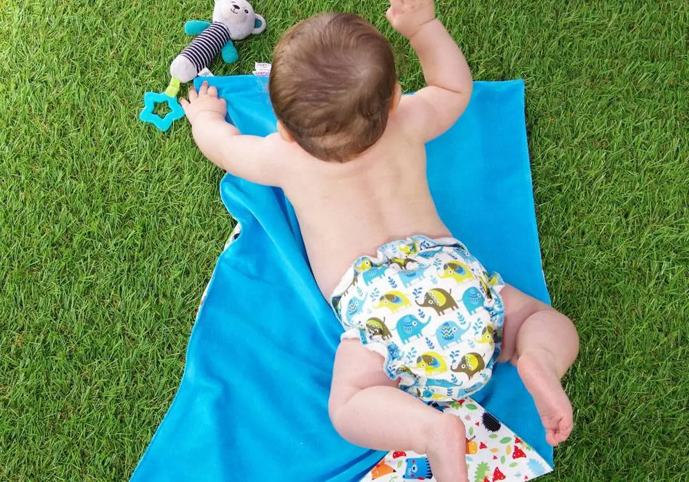 Couche lavable classique One size Petit Lulu Fluffy Organic NUIT