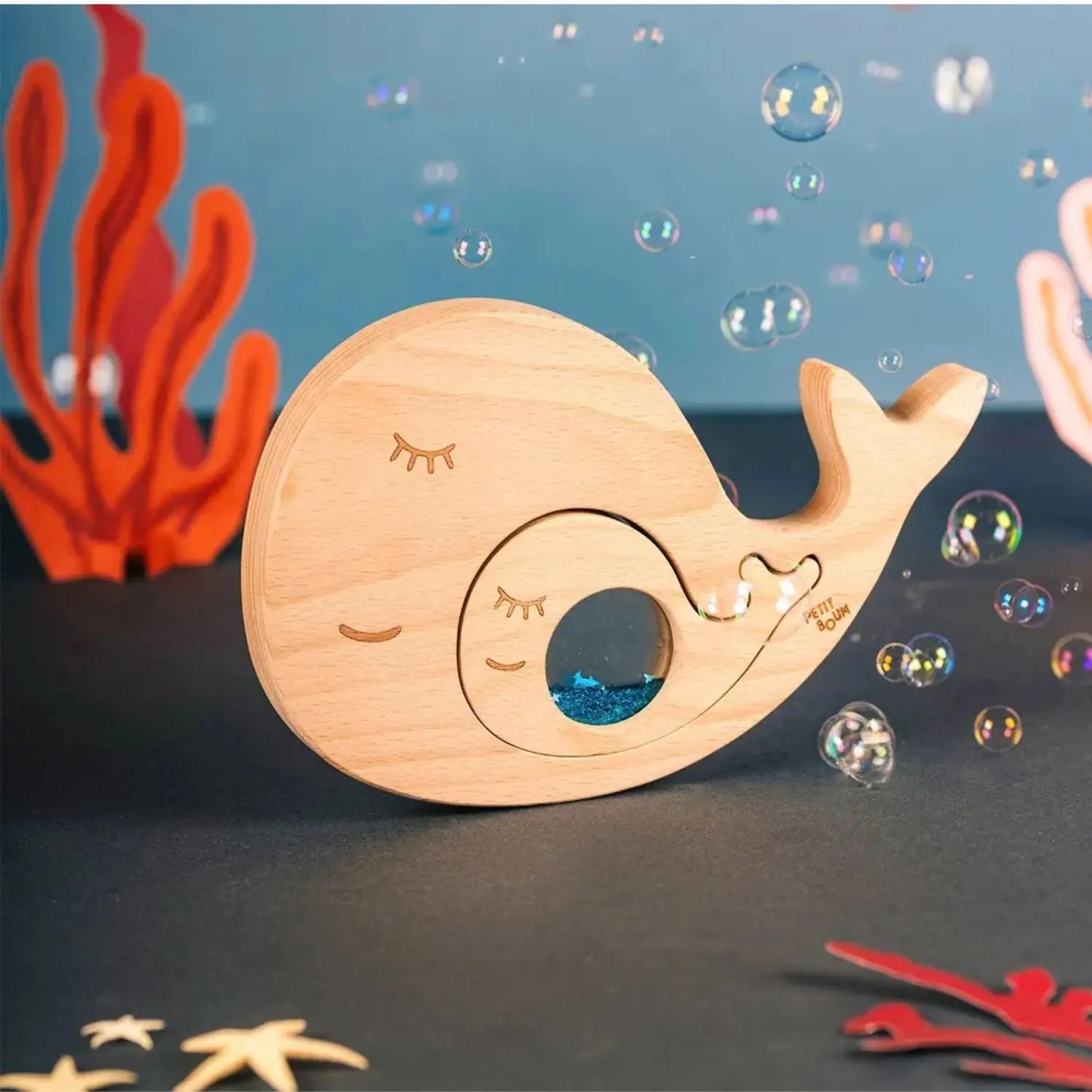 Puzzle sensoriel Petit Boum Whale & Baby 