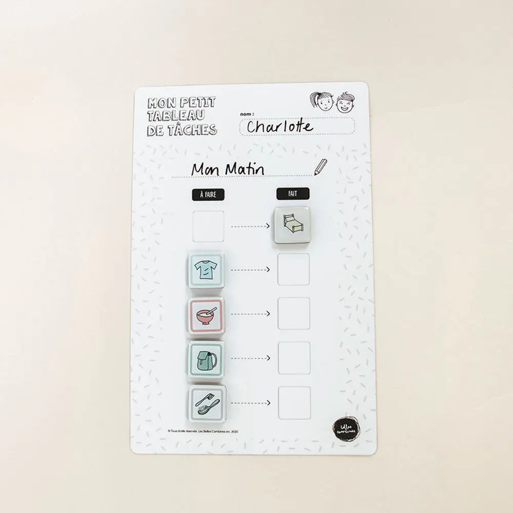 Mon petit tableau de routine/tâches Les Belles Combines 