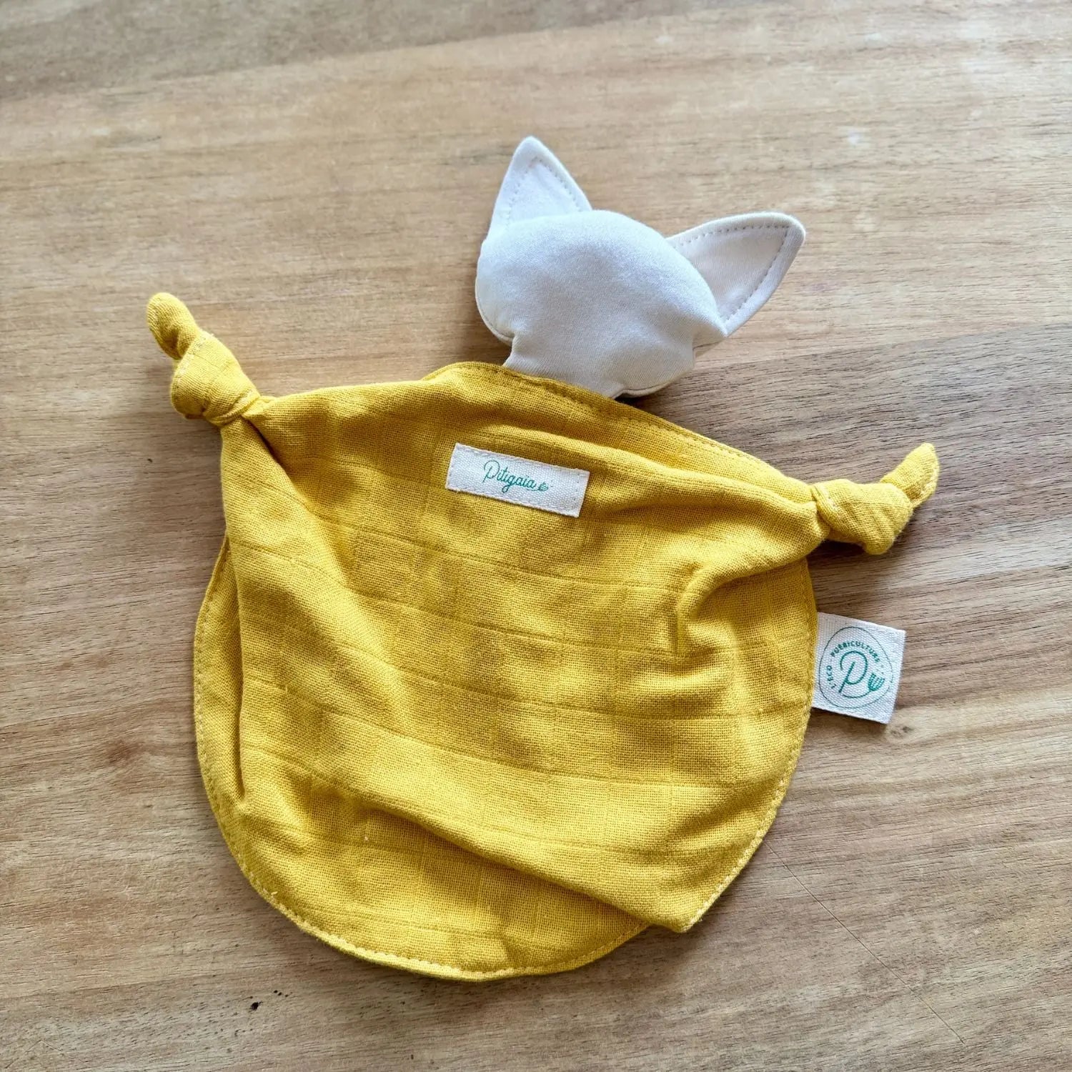 Doudou plat en coton bio Pitigaïa 