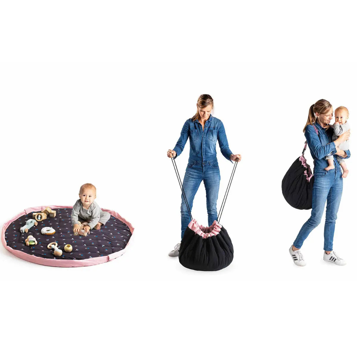 Tapis d'éveil Soft Play et Go - Flowers - Lilinappy