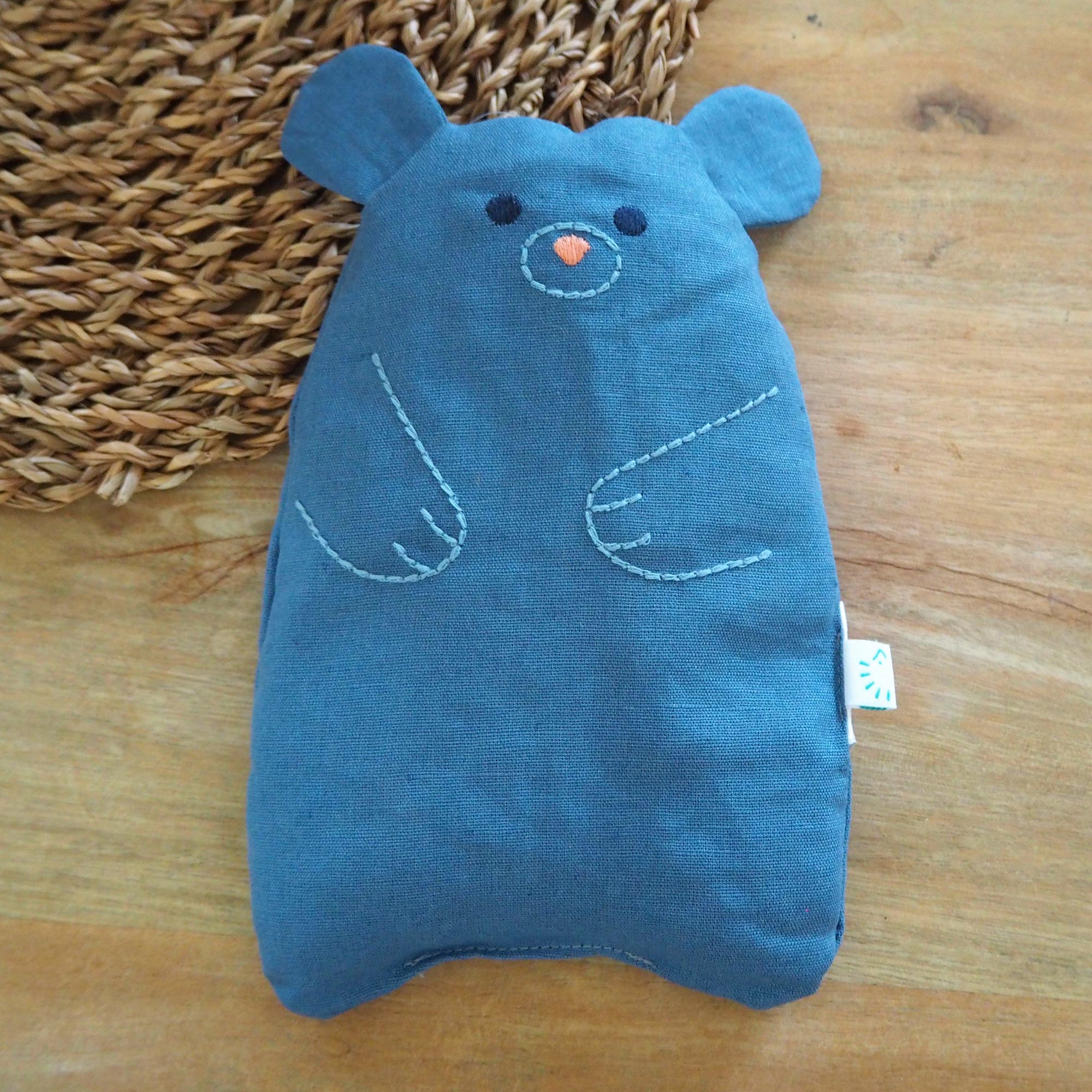 Bouillotte sèche aux noyaux de cerise Popolini - Ours