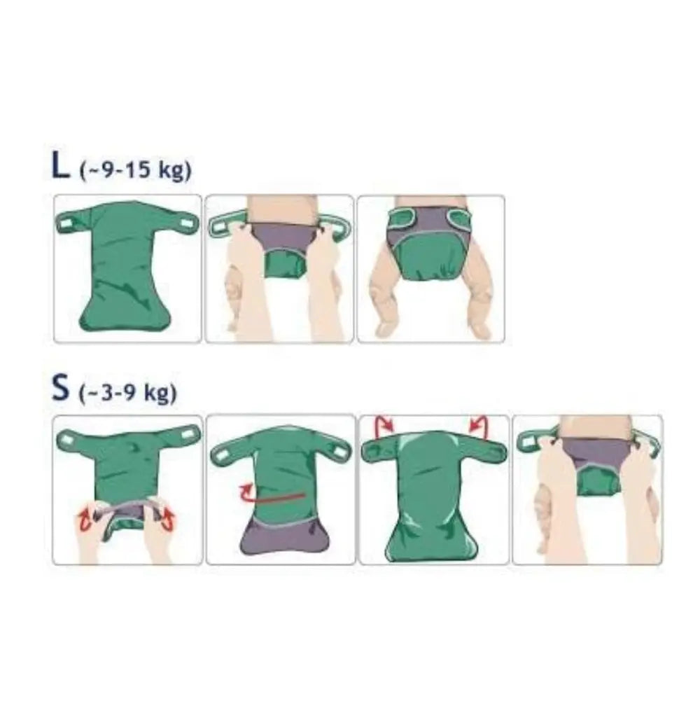 Couche lavable Panda soft Popolini - Lilinappy