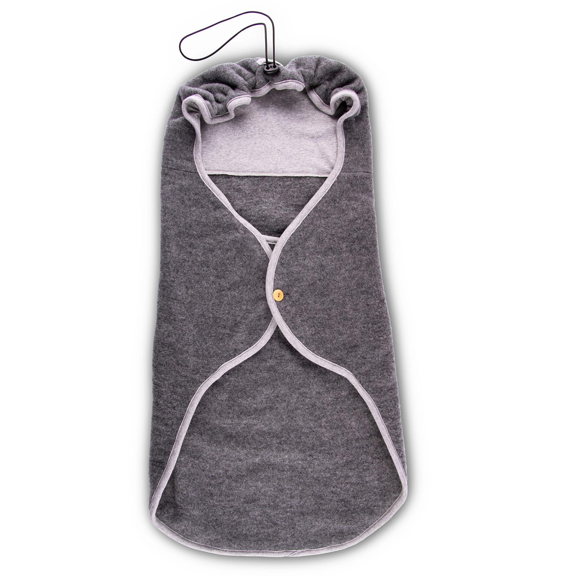 Nid d’ange en polaire de laine Popolini - Anthracite - Lilinappy