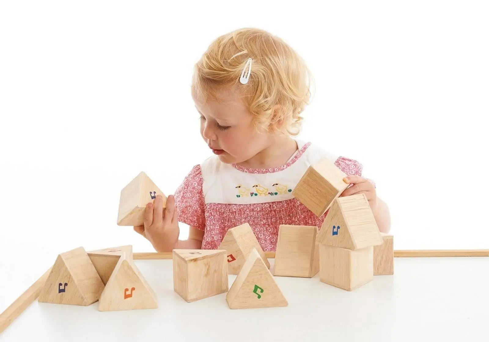 Lot de prismes sonores en bois Tickit à assembler par paire, memory sonore