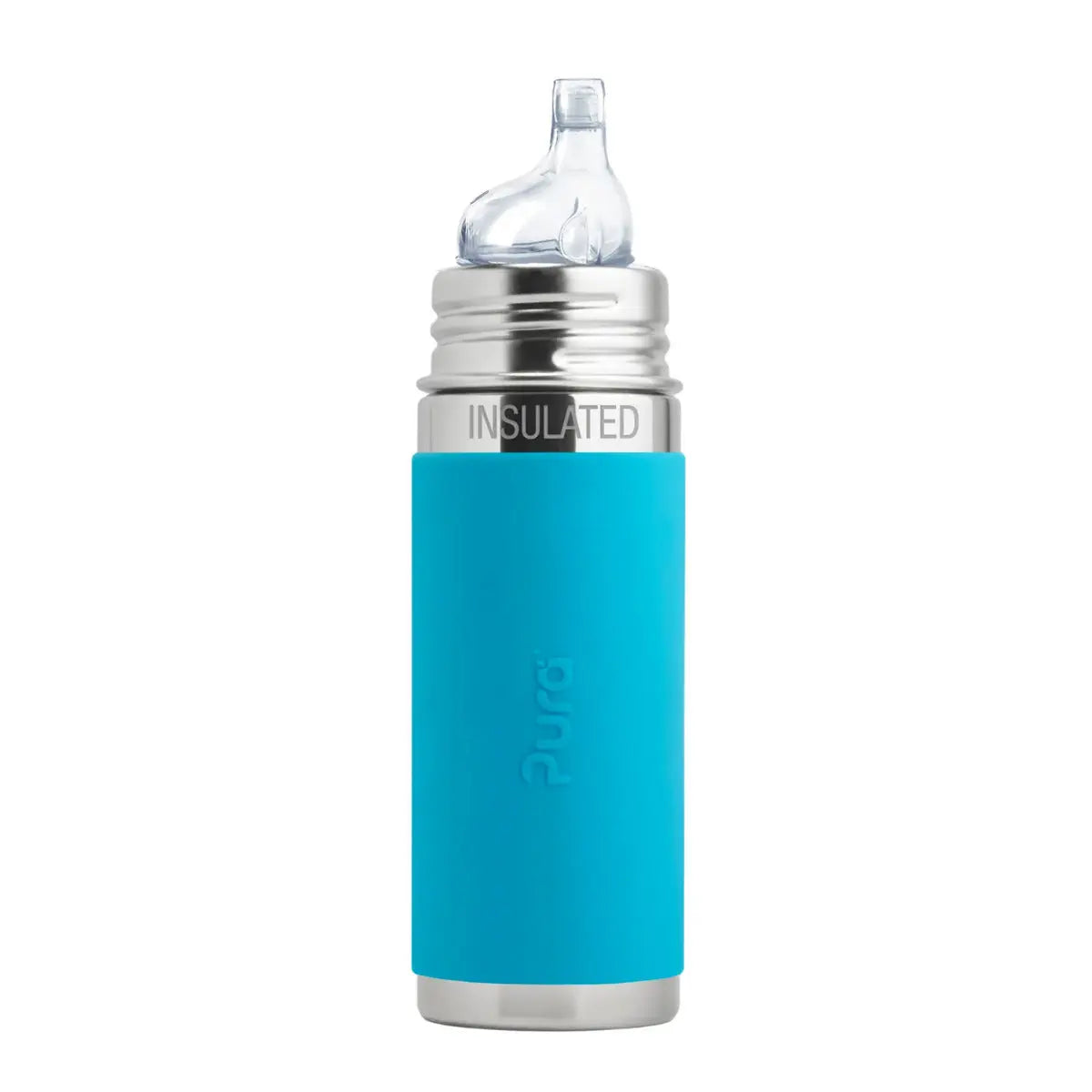 Gourde à bec Inox Isotherme 260ml Pura Turquoise