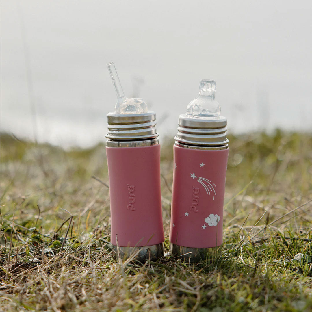 Gourde à bec Inox 325ml Pura - Licorne - Lilinappy