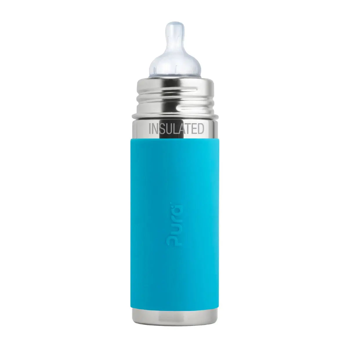 Biberon Inox Isotherme 260ml Pura Turquoise