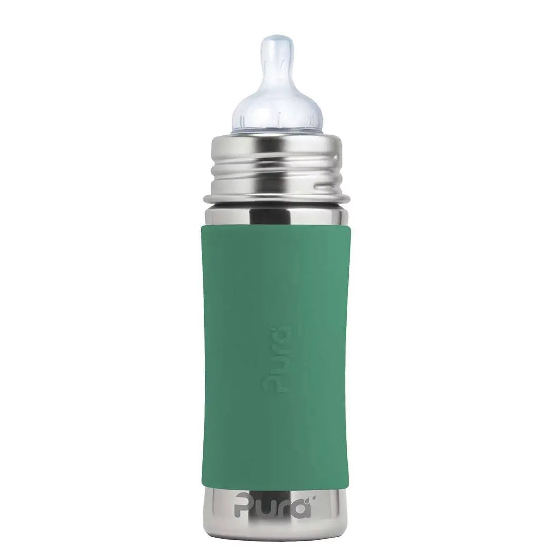 Biberon Inox  325ml Pura - Menthe - Lilinappy