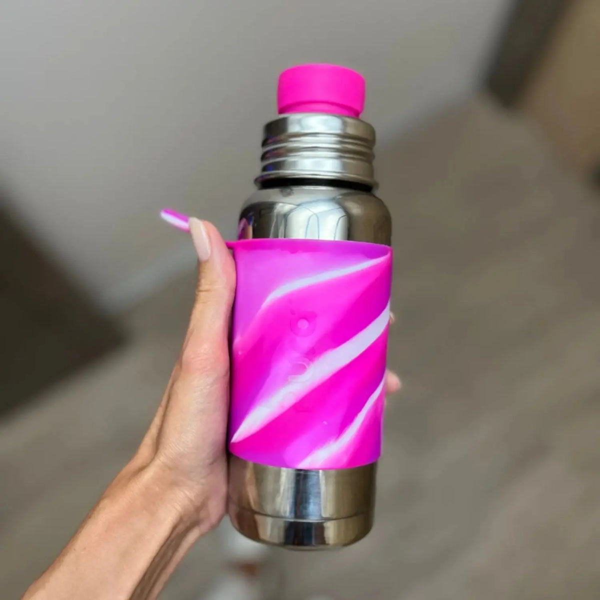 Gourde isotherme inox 475 ml Pura – Pink swirl