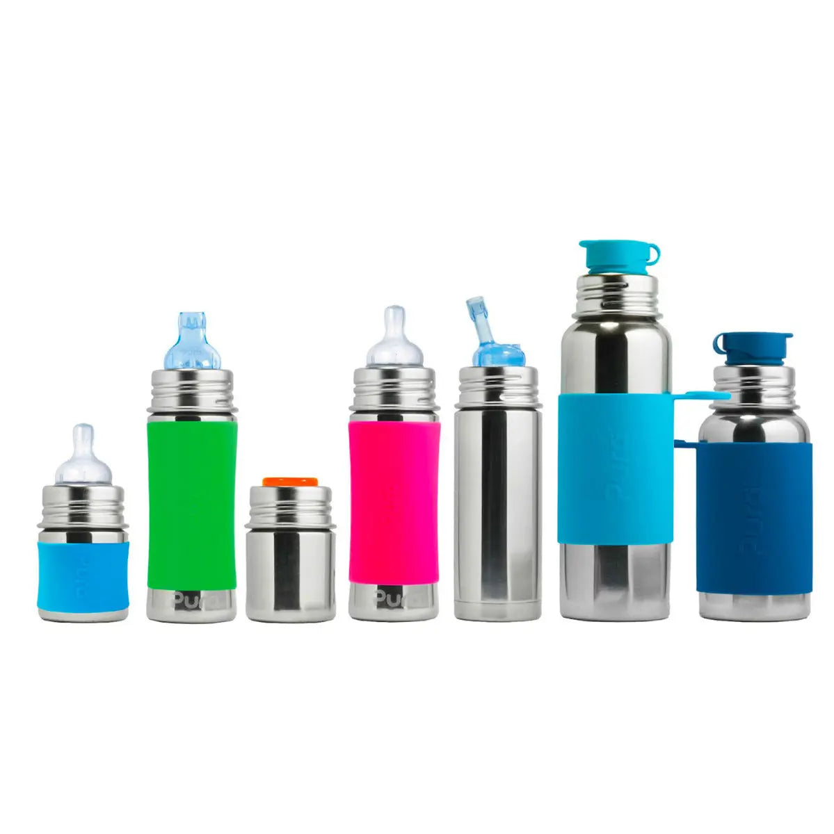 Gourde à paille Free Inox 325ml Pura - Lilinappy