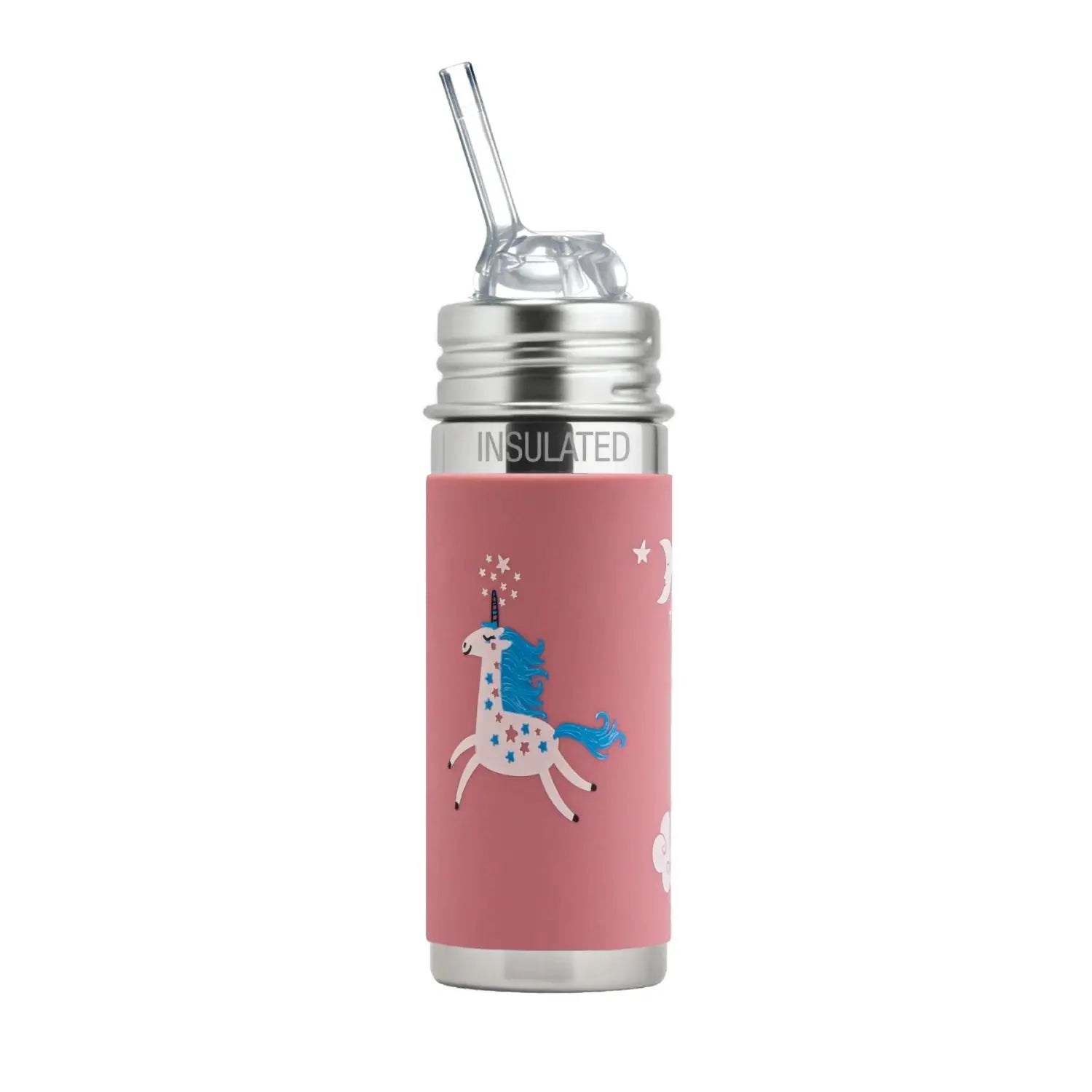 Gourde à paille Free Inox Isotherme 260ml Pura - Licorne 
