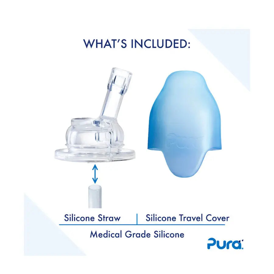 Gourde à paille Inox Isotherme 260ml Pura - Moss - Lilinappy