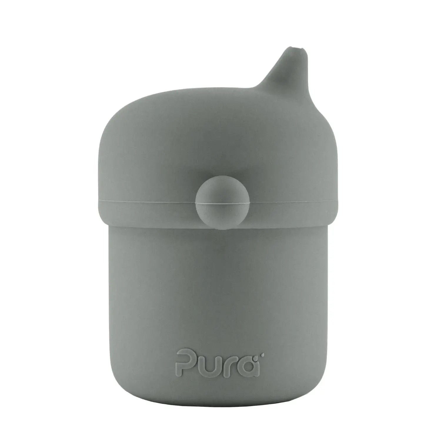 Tasse à bec en silicone Pura - Gris