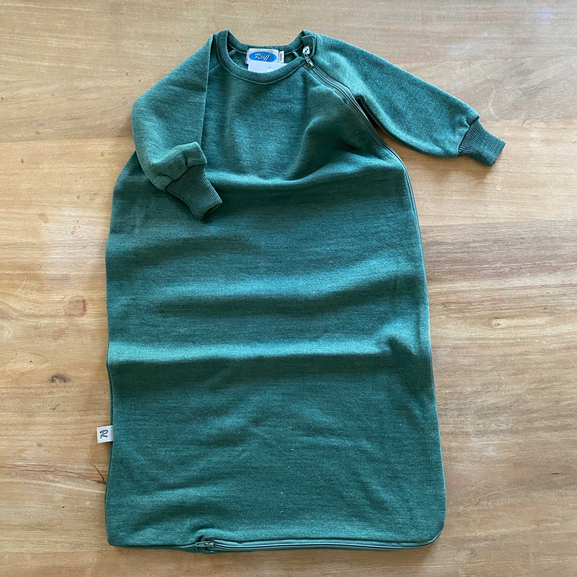 Gigoteuse légère en laine & soie Reiff - Vert 