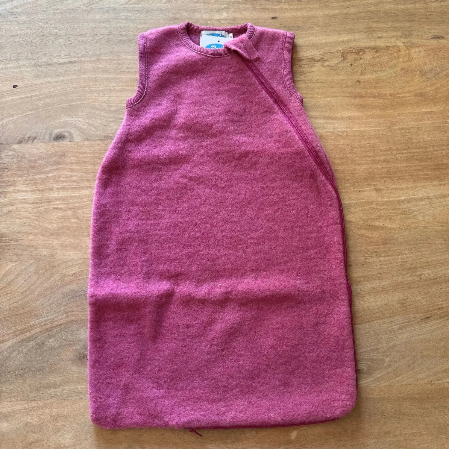 Gigoteuse sans manches en polaire de laine bio Reiff - Mauve 