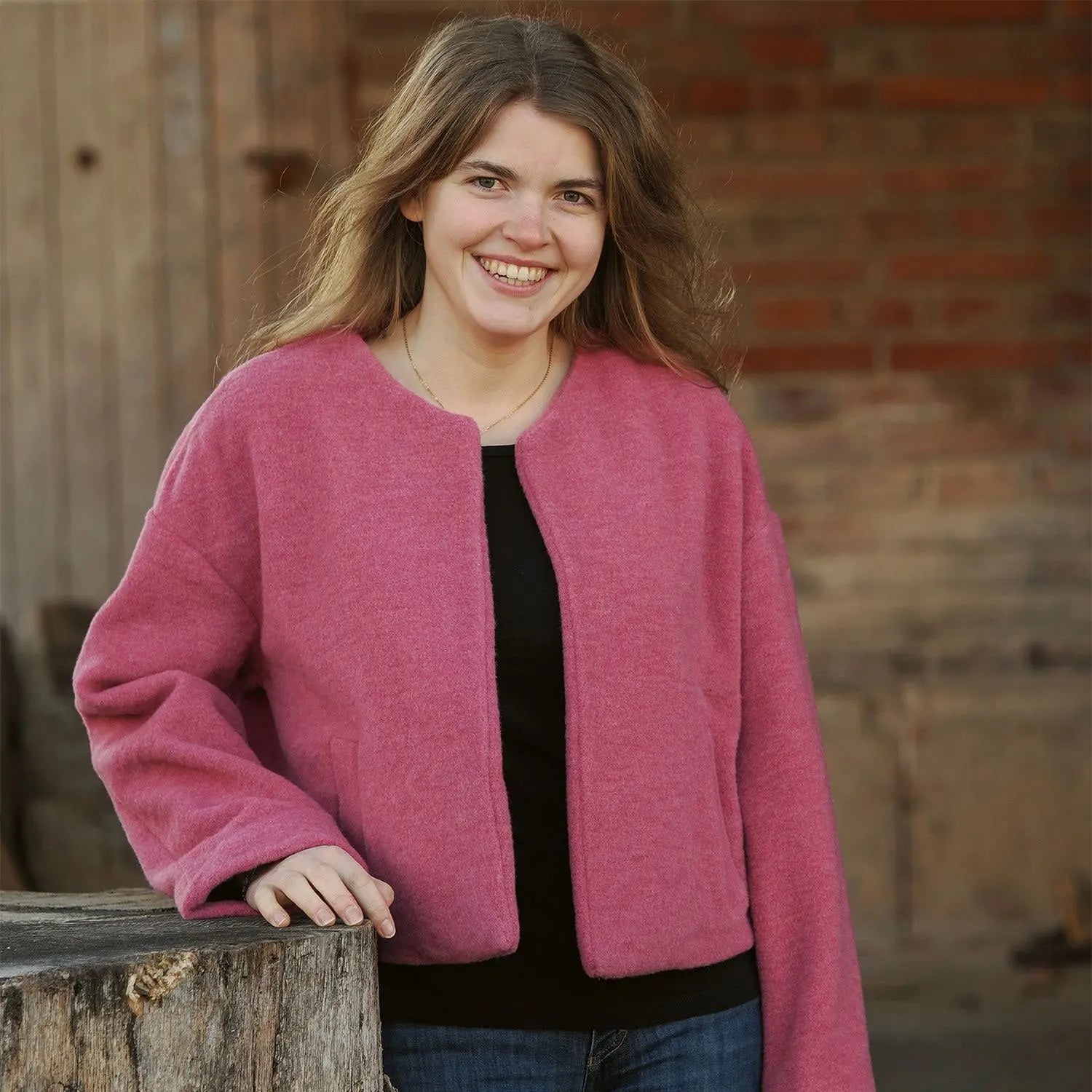 Veste femme en polaire de laine mérinos bio Reiff 