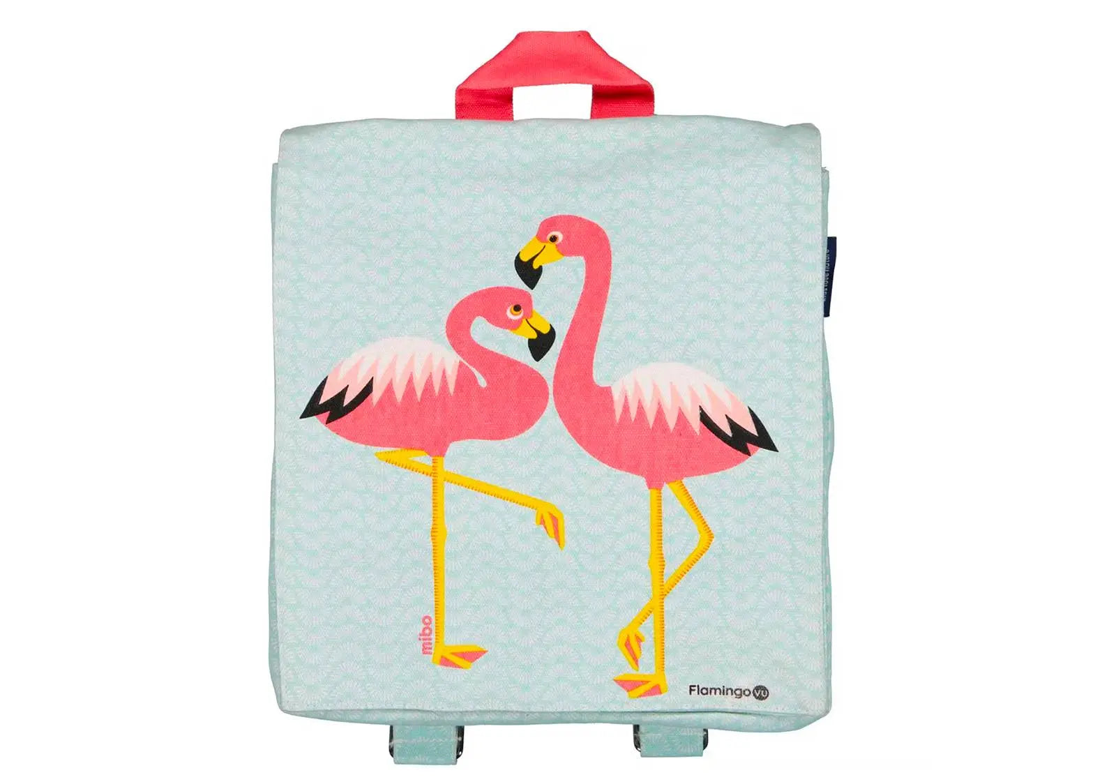 Sac à dos en coton bio Coq en Pâte - Flamant rose - Lilinappy