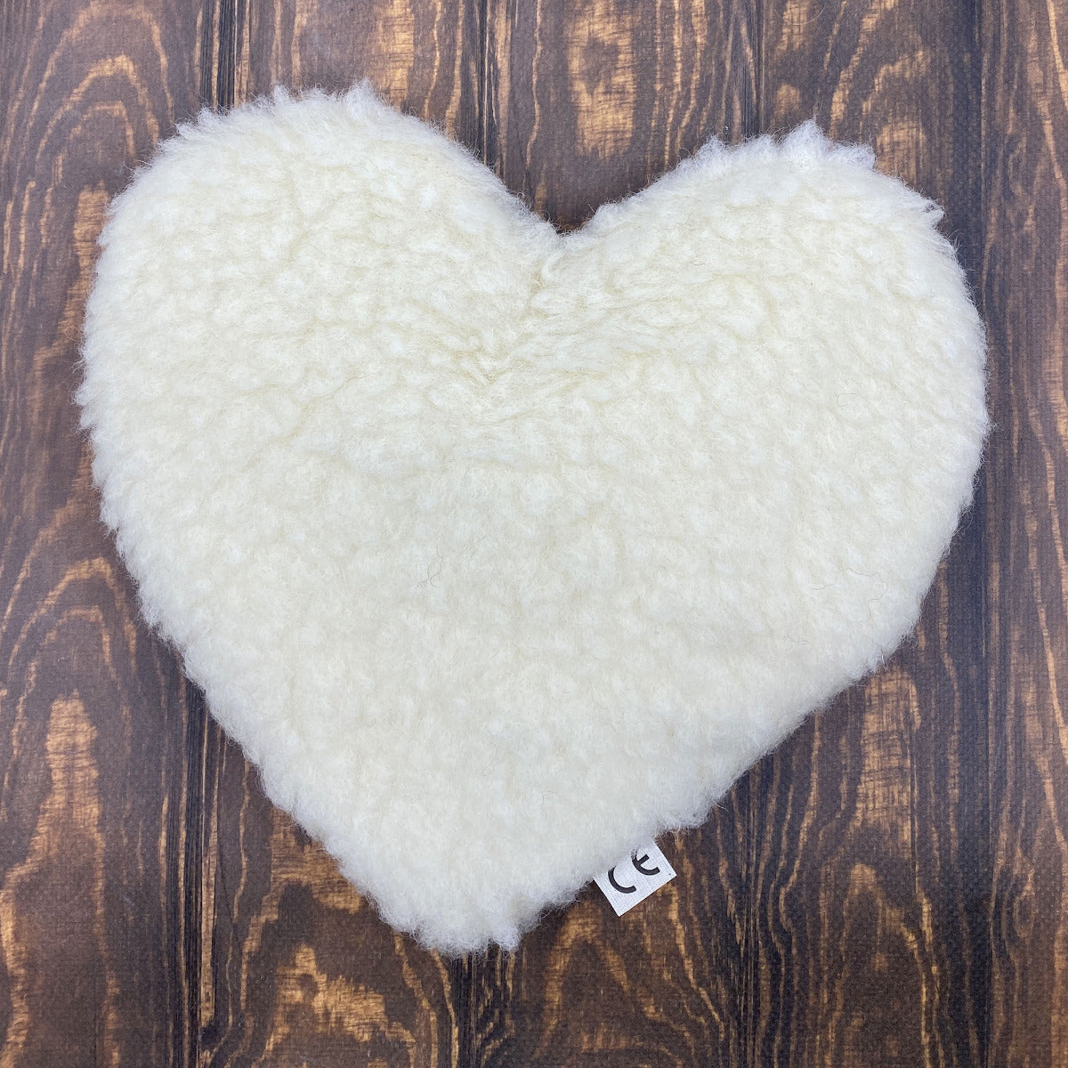 Bouillotte coeur en laine vierge Saling