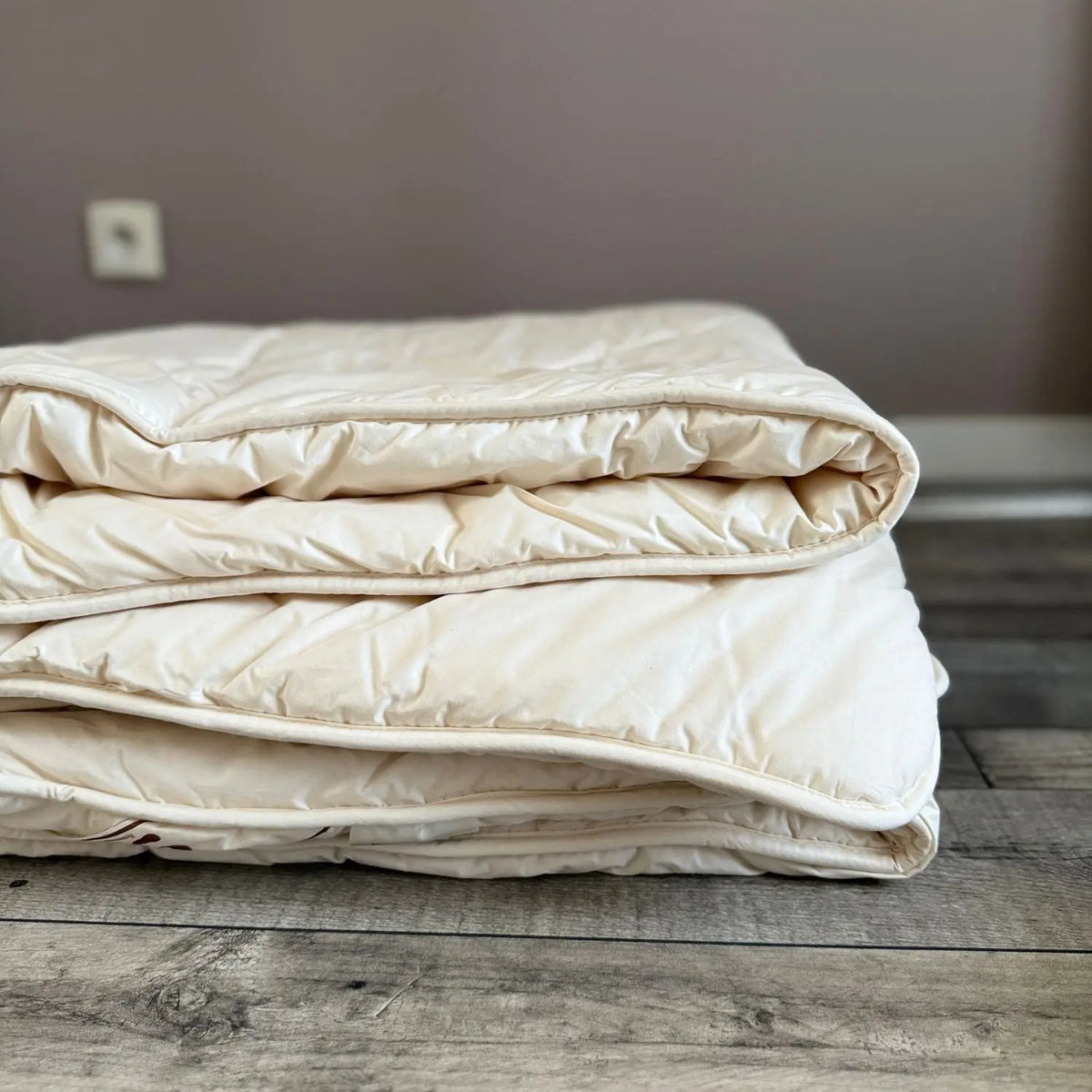 Couette matelassée DUO en laine de mouton bio Saling - 135x200cm