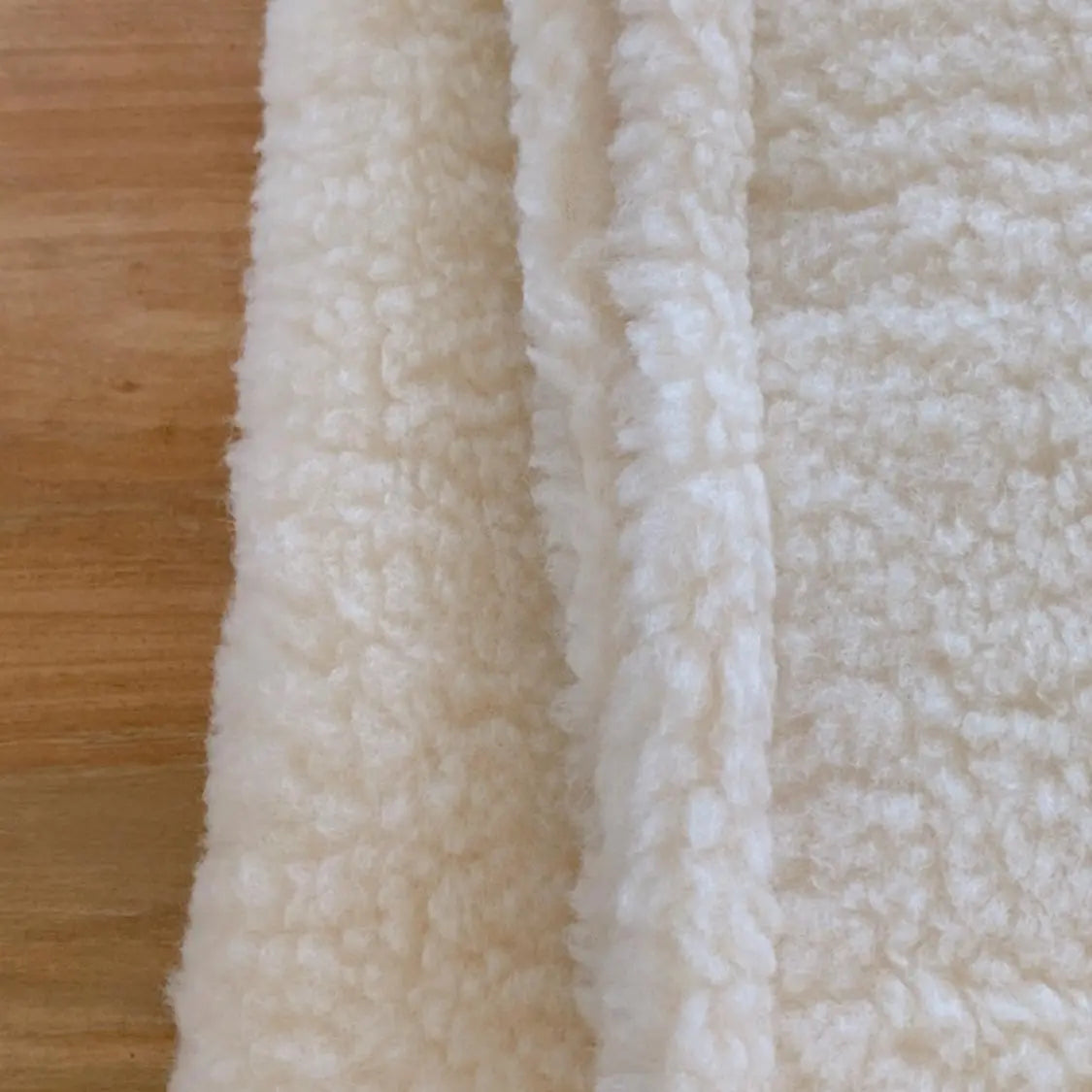 Couverture pure laine vierge naturel Saling - 90x140cm