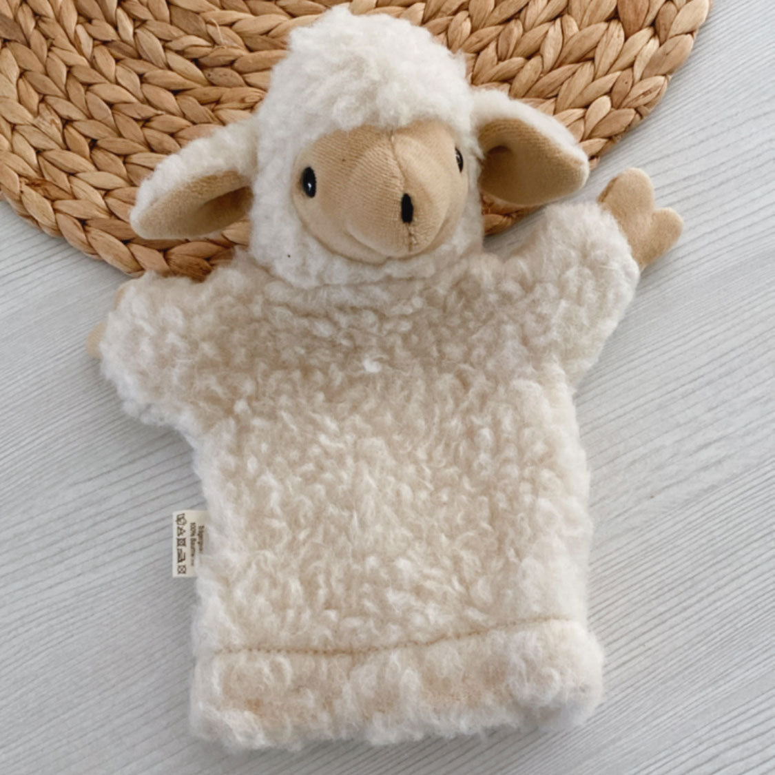 Marionnette en pure laine vierge Saling – Jouet naturel et artisanal