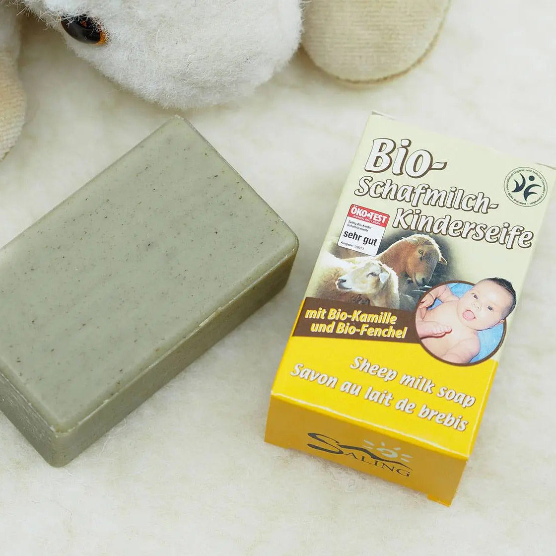 Savon pour enfants au lait de brebis bio Saling Saling