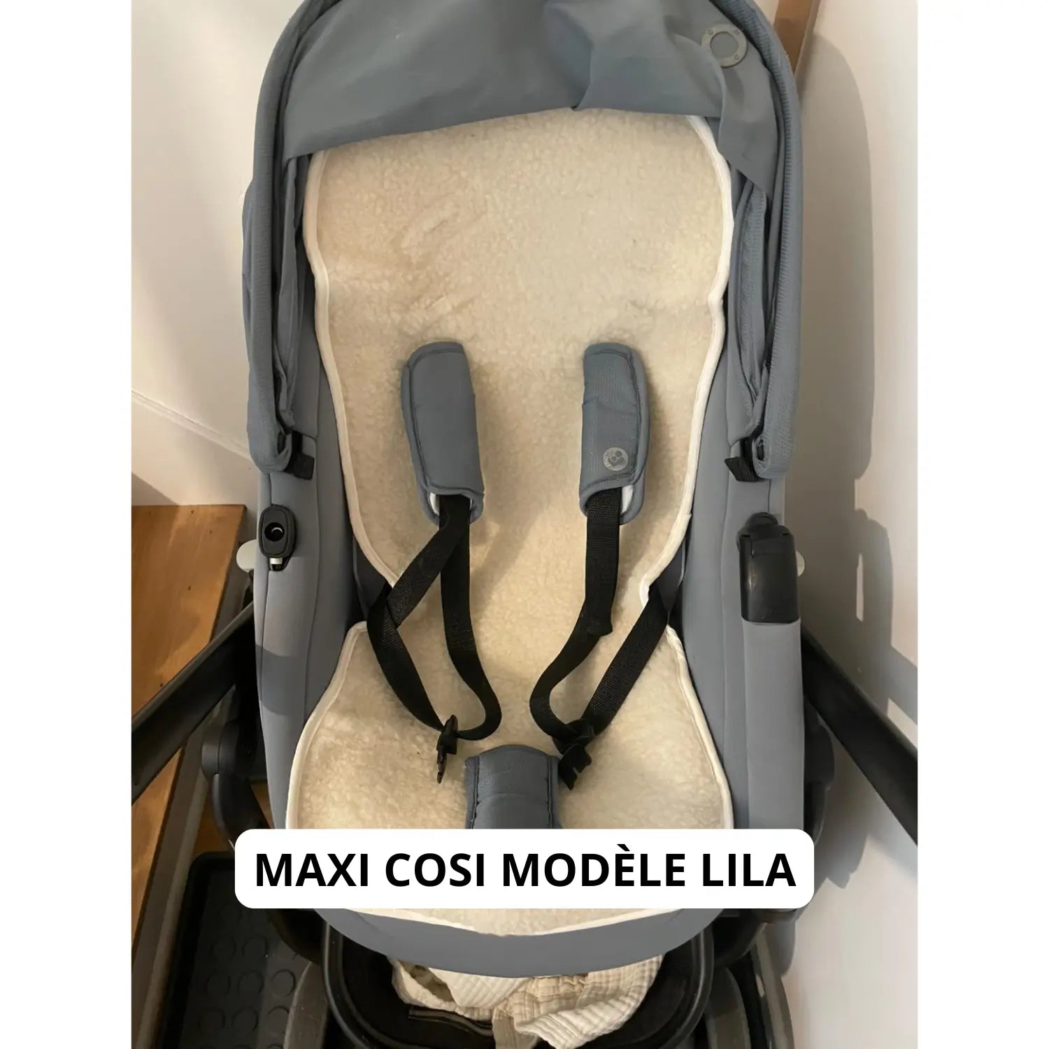 Assise pour poussette & siège auto en laine Sassoupi 