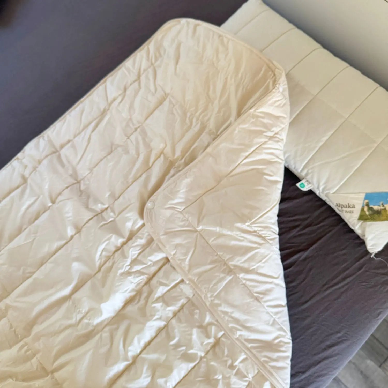 Couette enfant 4 saisons en laine vierge bio Sassoupi 100x135 cm 