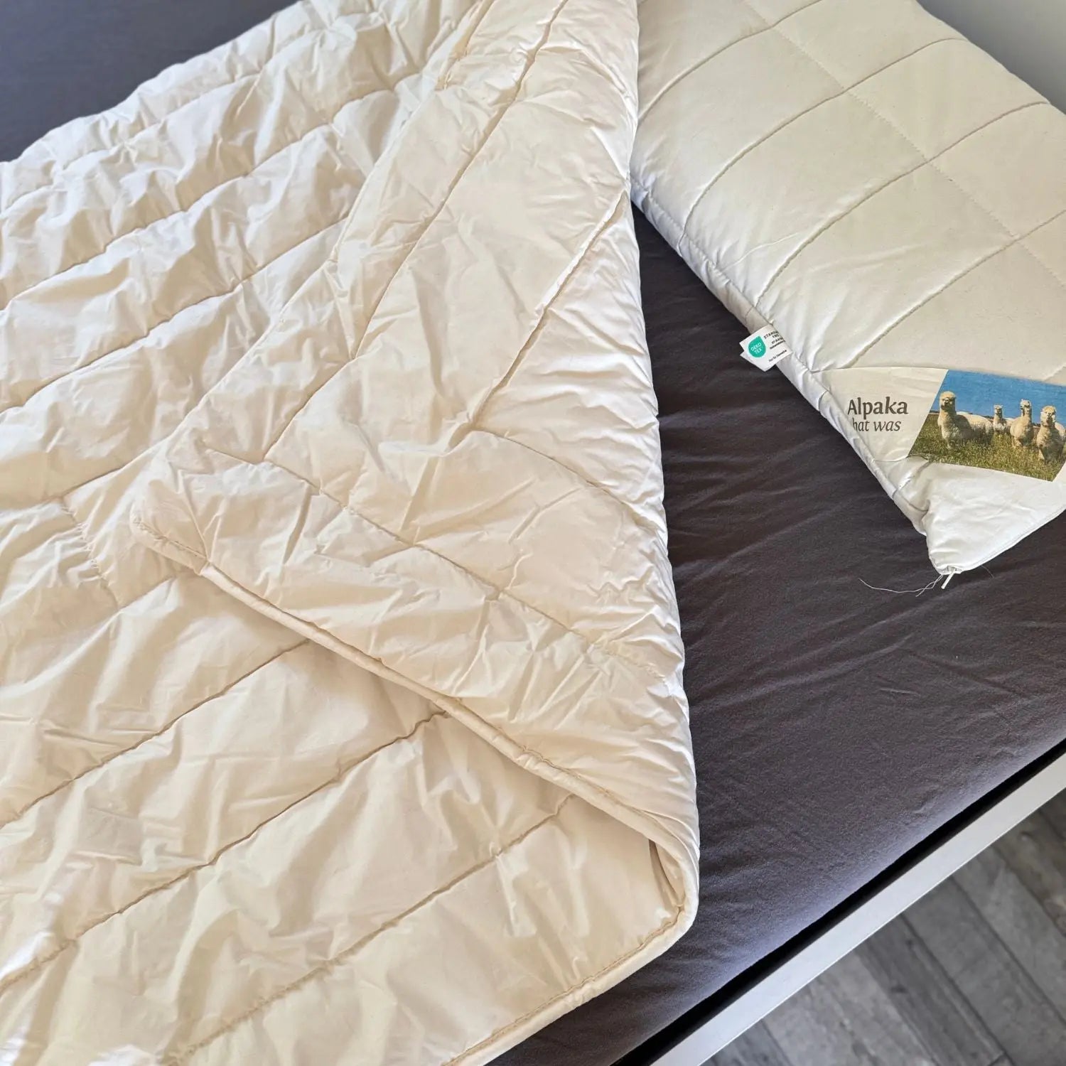 Couette enfant hiver en laine vierge bio Sassoupi 100x135 cm 