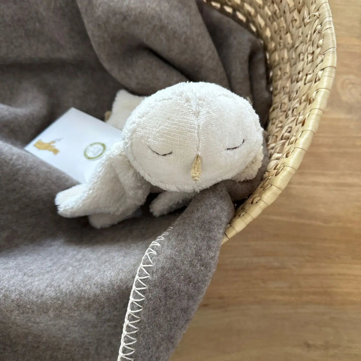 Couverture en laine d’agneau Caresse Sassoupi - Beige